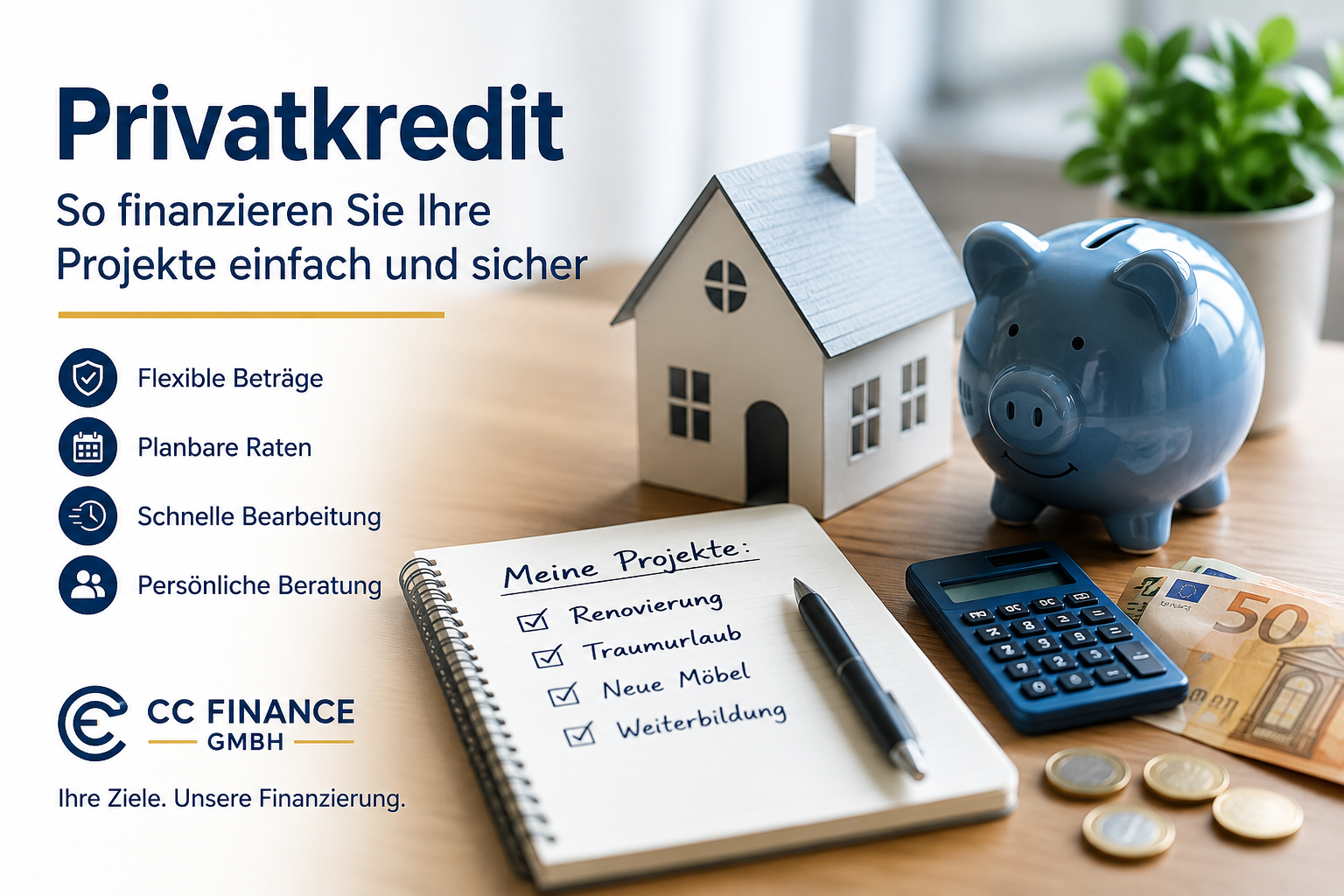 Privatkredit: So finanzieren Sie Ihre Projekte einfach und sicher