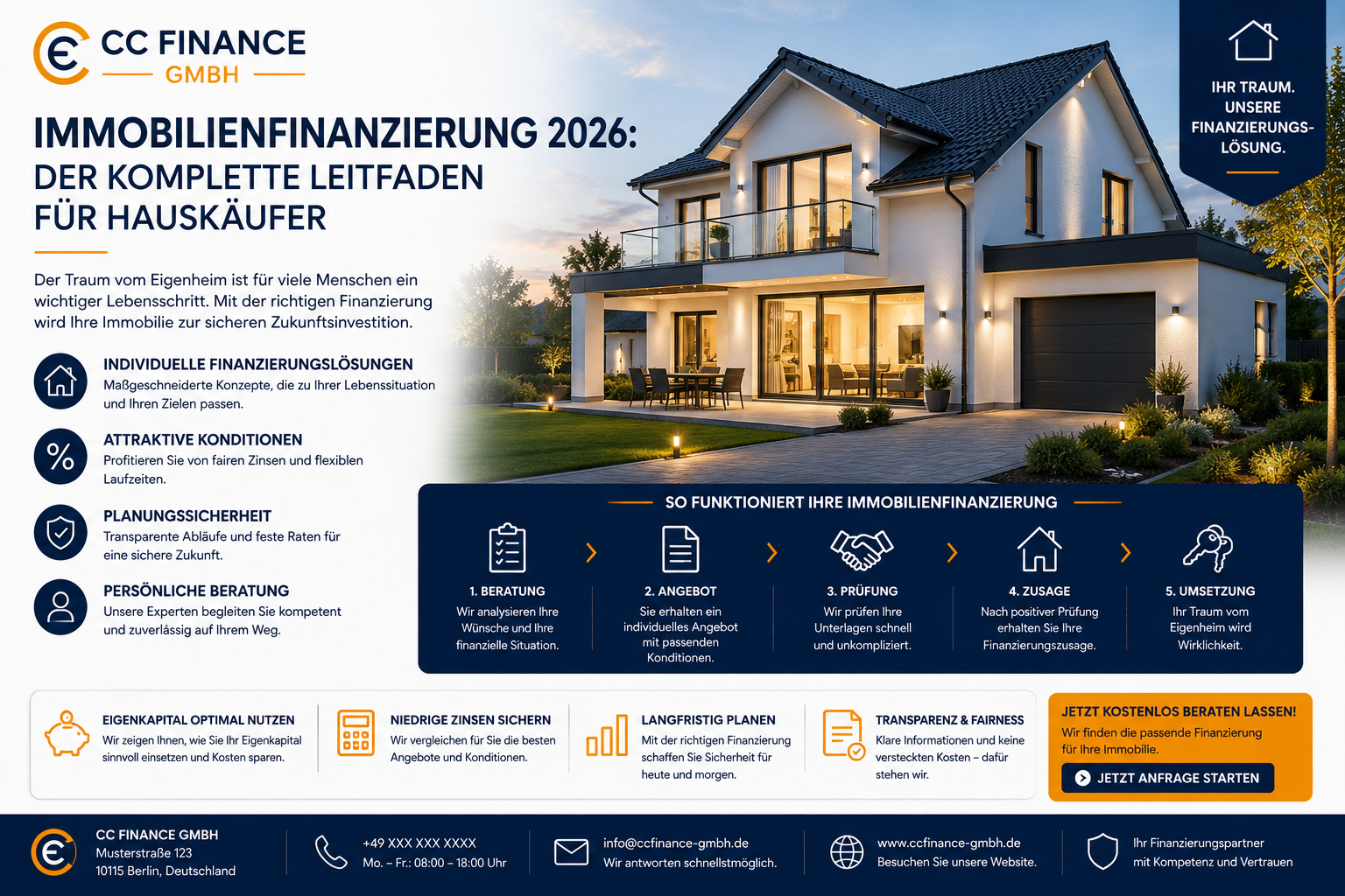 Immobilienfinanzierung 2026: Der komplette Leitfaden für Hauskäufer