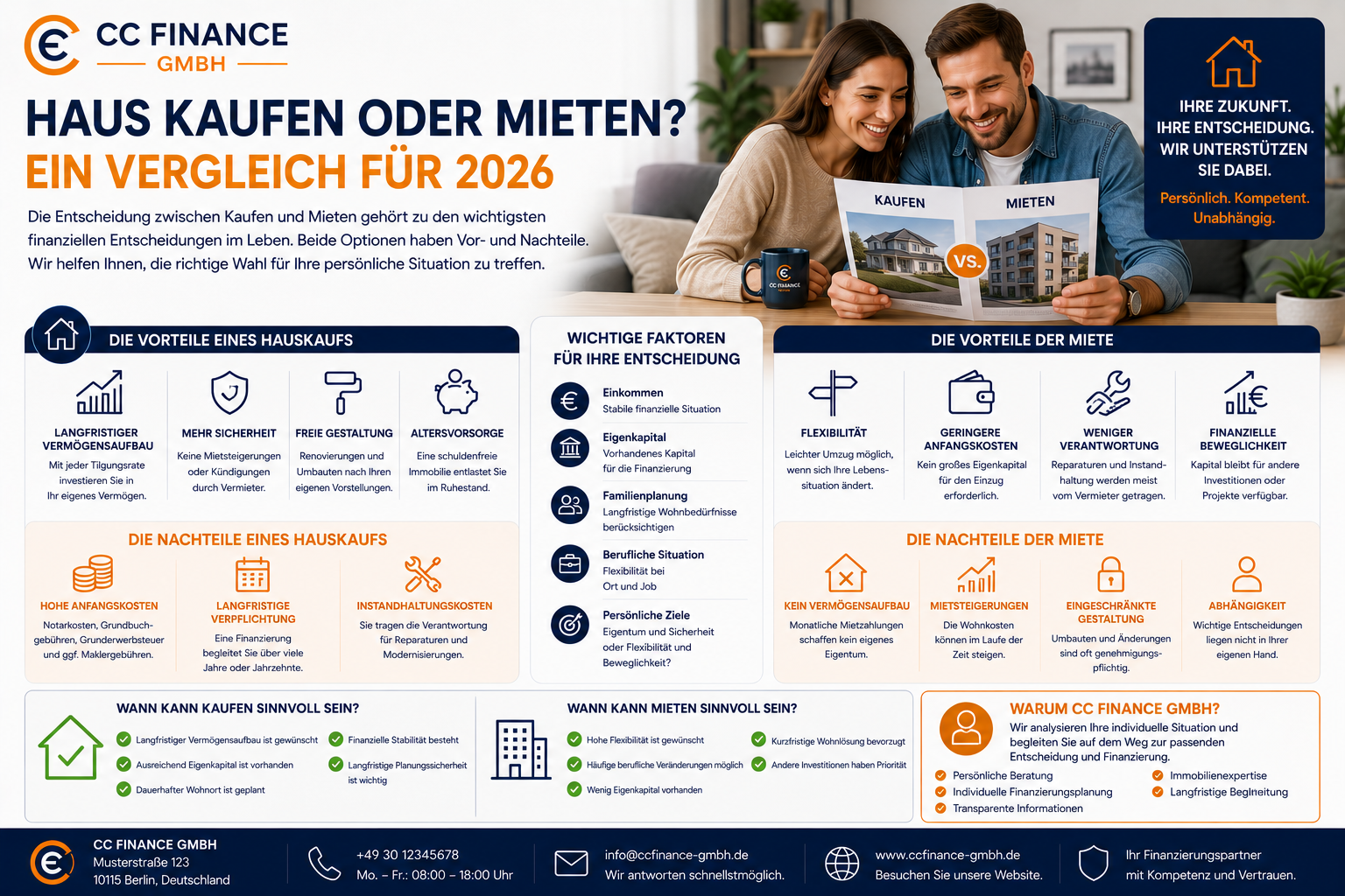 Haus kaufen oder mieten? Ein Vergleich für 2026