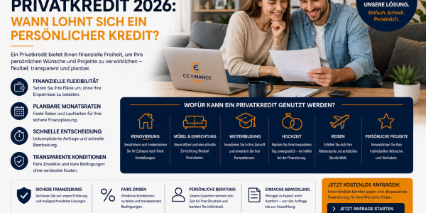 Privatkredit 2026: Wann lohnt sich ein persönlicher Kredit?